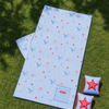Pack toalla y manguitos infantiles - azul claro