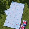 Pack toalla y manguitos infantiles - azul claro