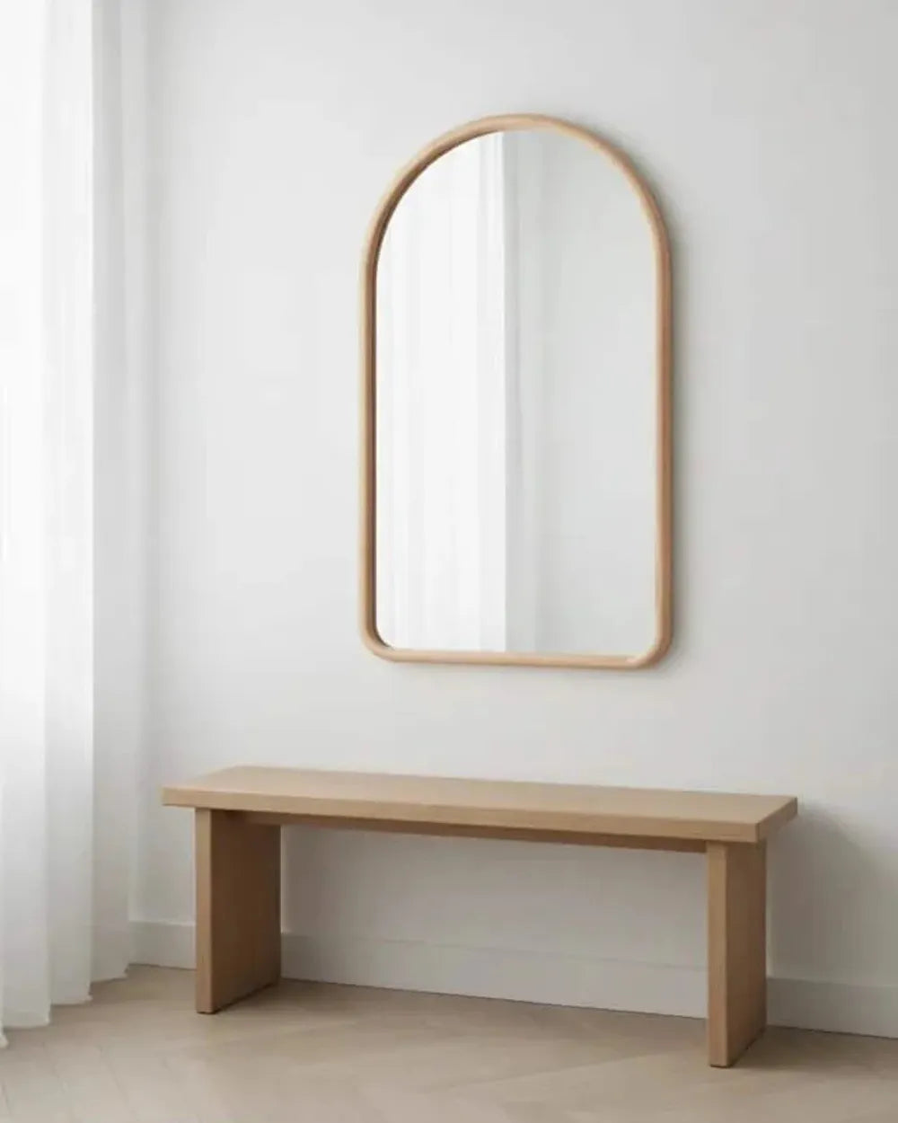 Espejo de pared arqueado madera - IONA