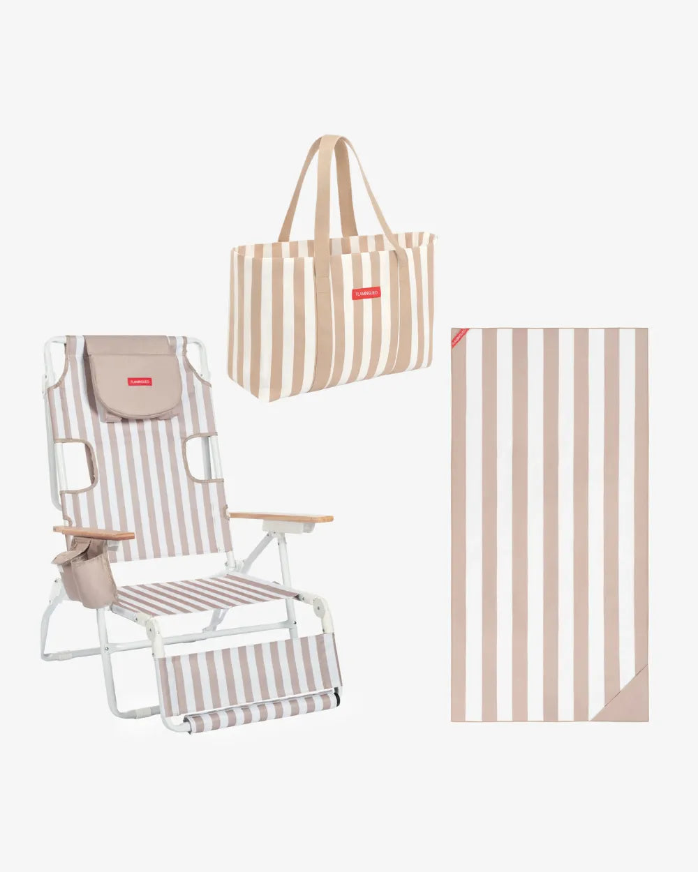 Pack hamaca, tote bag y toalla - beige