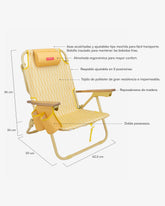 medidas silla de playa flamingueo