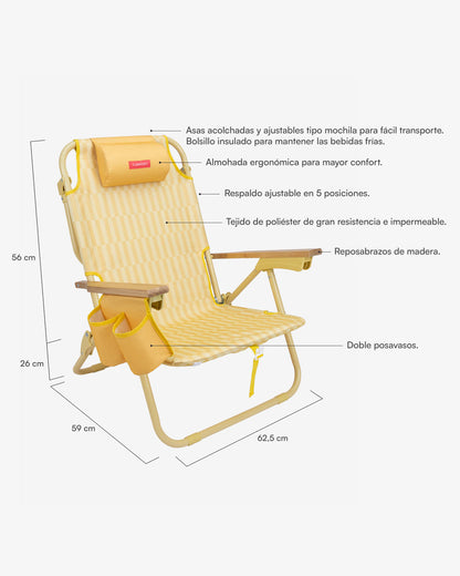 medidas silla de playa flamingueo