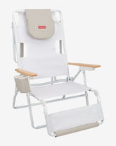 silla playa plegable beige
