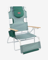 silla playa plegable verde