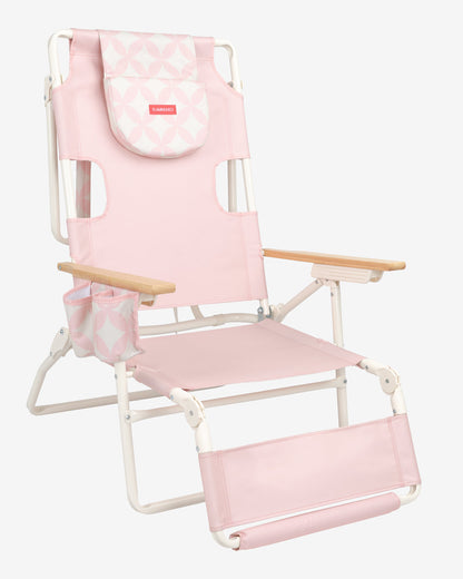 silla playa plegable rosa