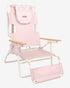 silla playa plegable rosa