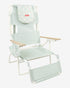 silla playa plegable azul