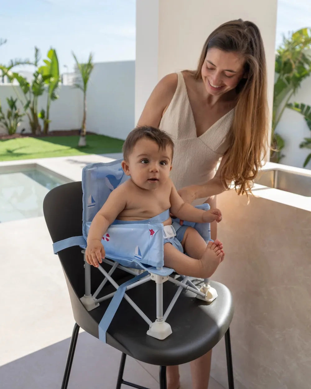 Trona de bebes con agarre a silla