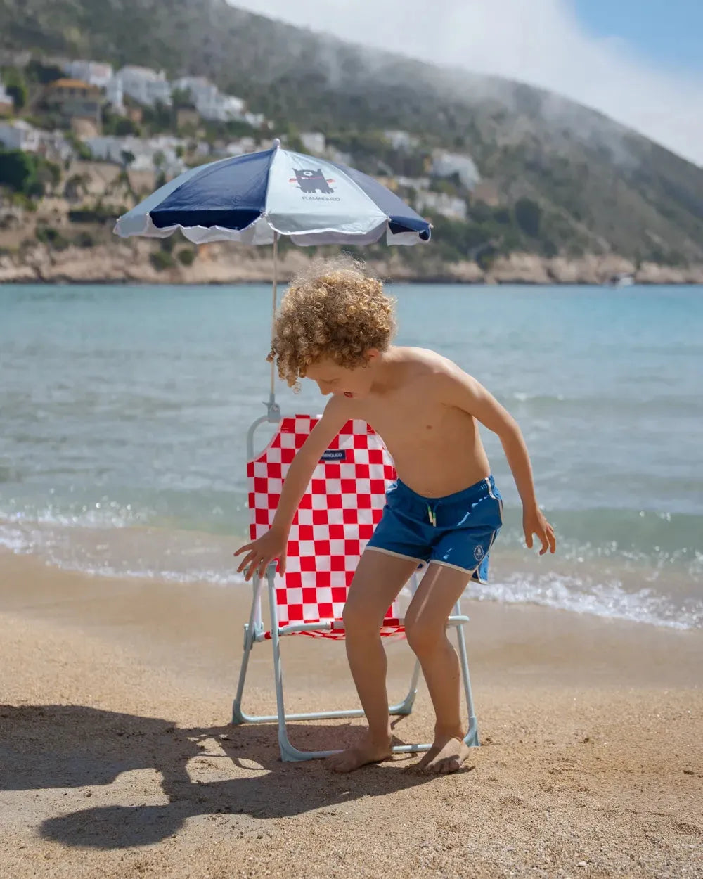 Cadeira de praia infantil com guarda-sol – HUSTON