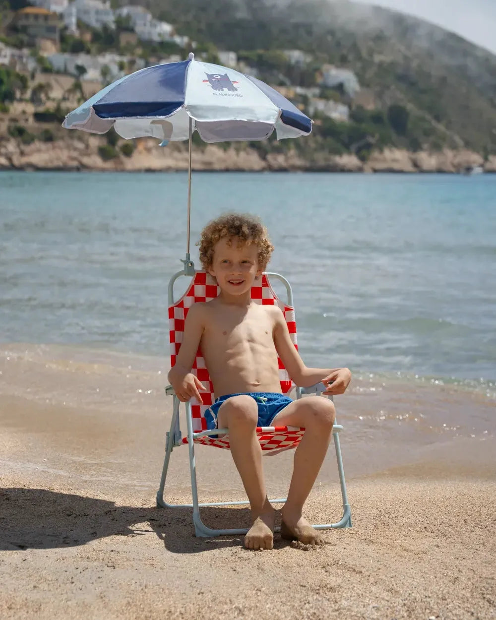 Cadeira de praia infantil com guarda-sol – HUSTON