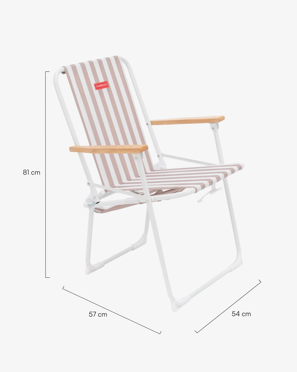 Medidas del producto Silla de playa plegable con asas – CALEDONIA