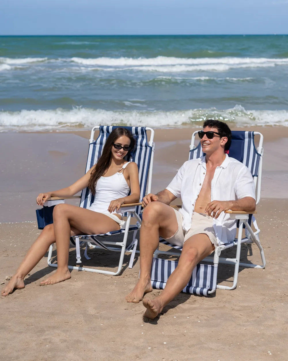 Silla de playa reclinable alta con nevera – LORELEI