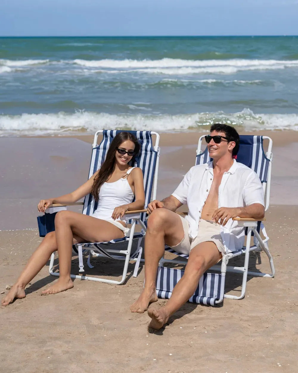 Silla de playa reclinable alta con nevera – LORELEI