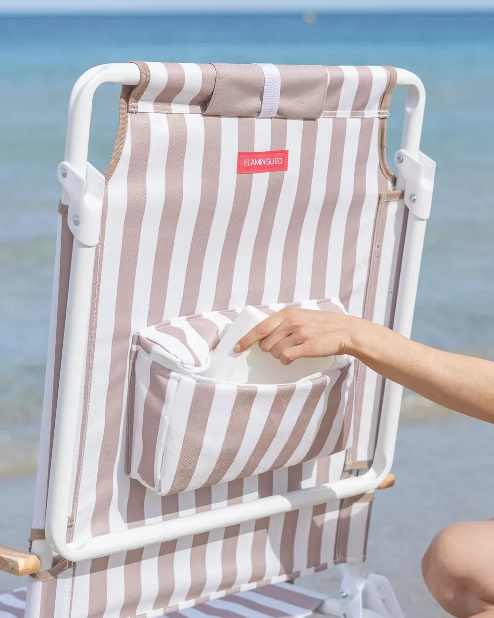 Silla de playa reclinable alta con nevera – LORELEI