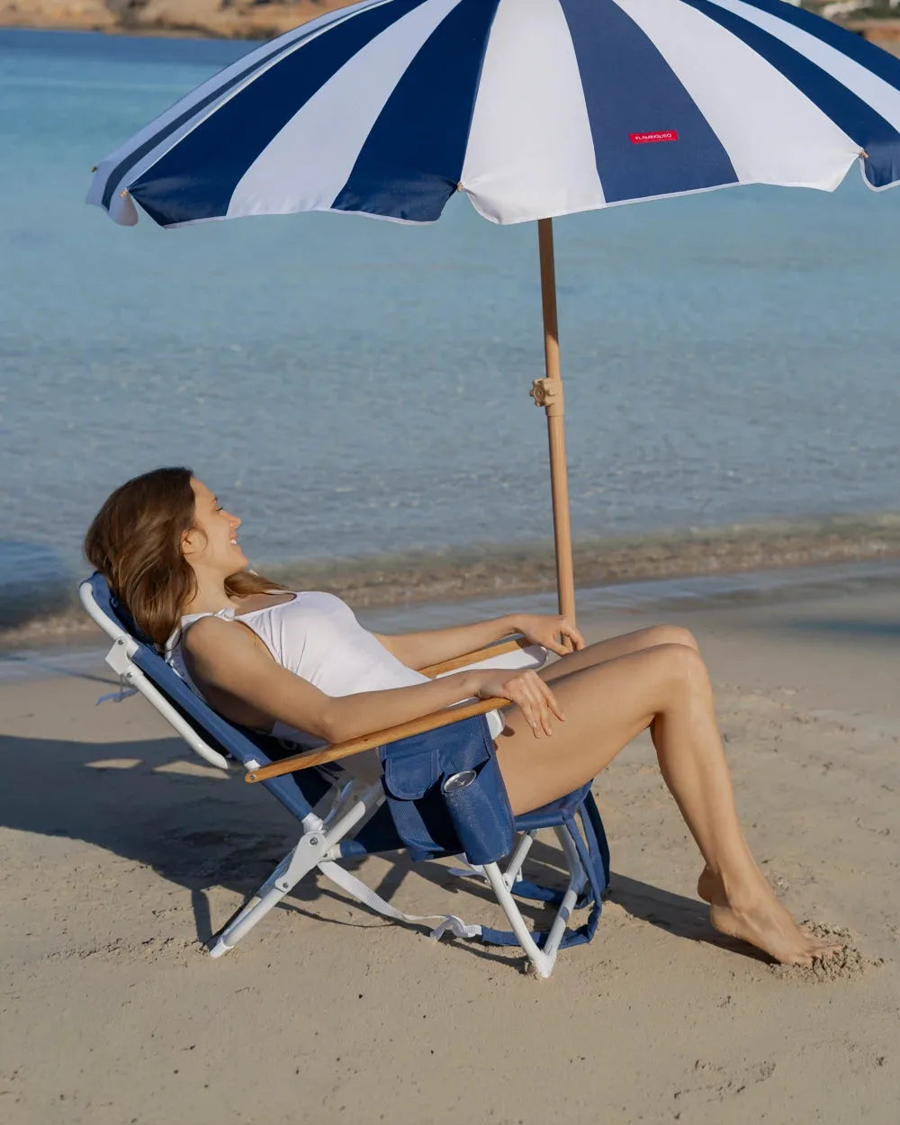 Chaise de plage inclinable en textilène – LUZIA
