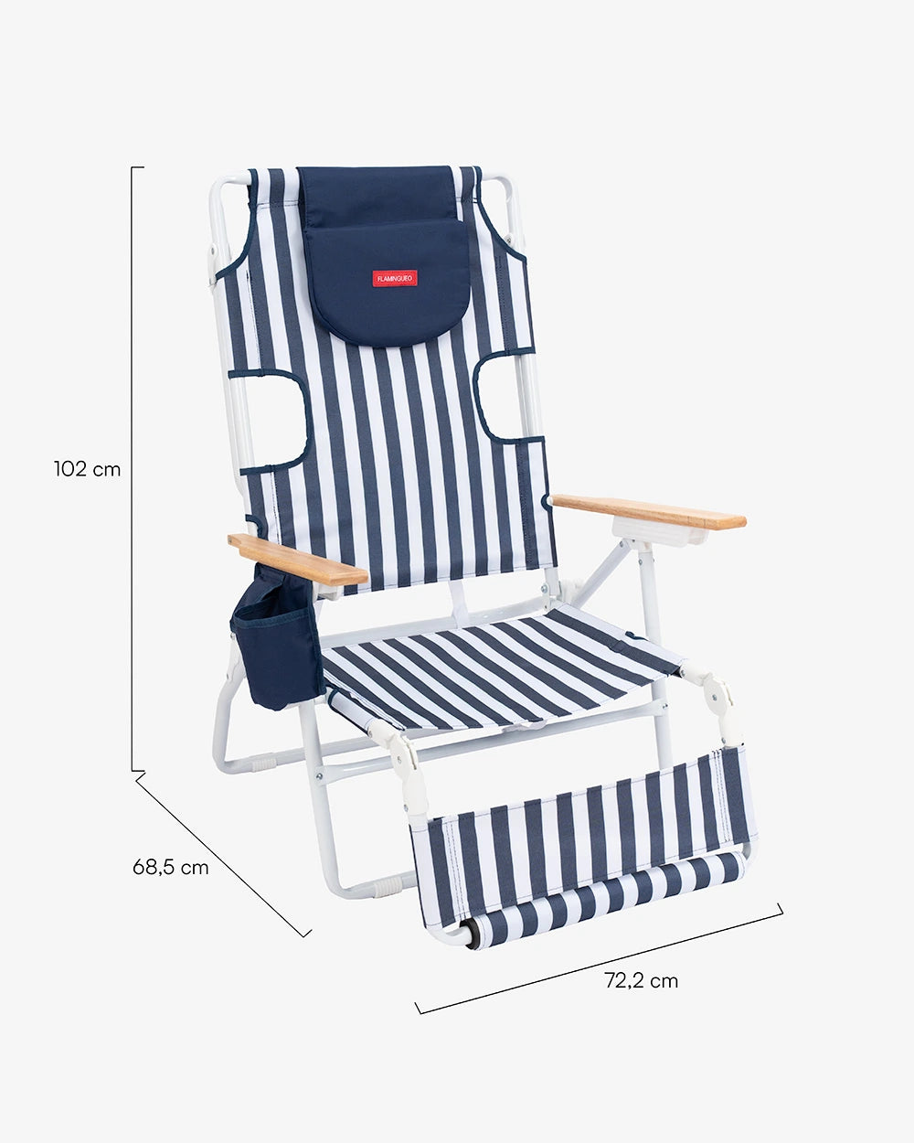 Medidas del producto Hamaca de playa reclinable - INDIE