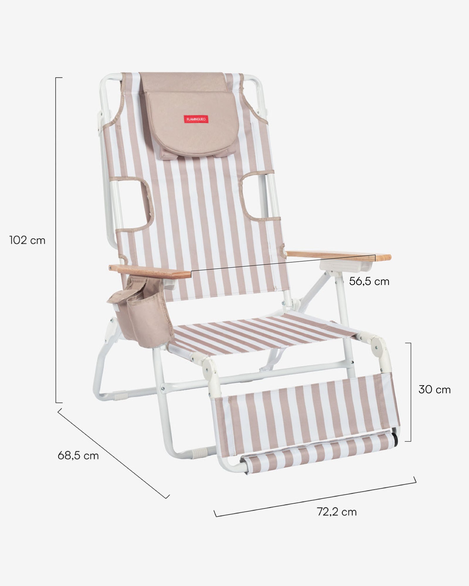 Medidas del producto Hamaca de playa reclinable - INDIE