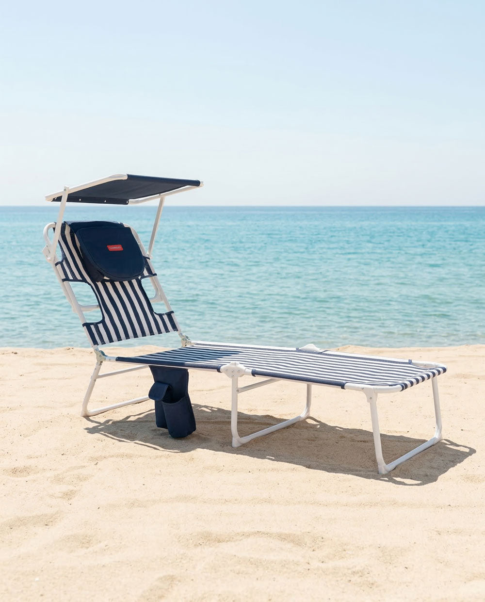Tumbona de playa reclinable con parasol – TIVOLI