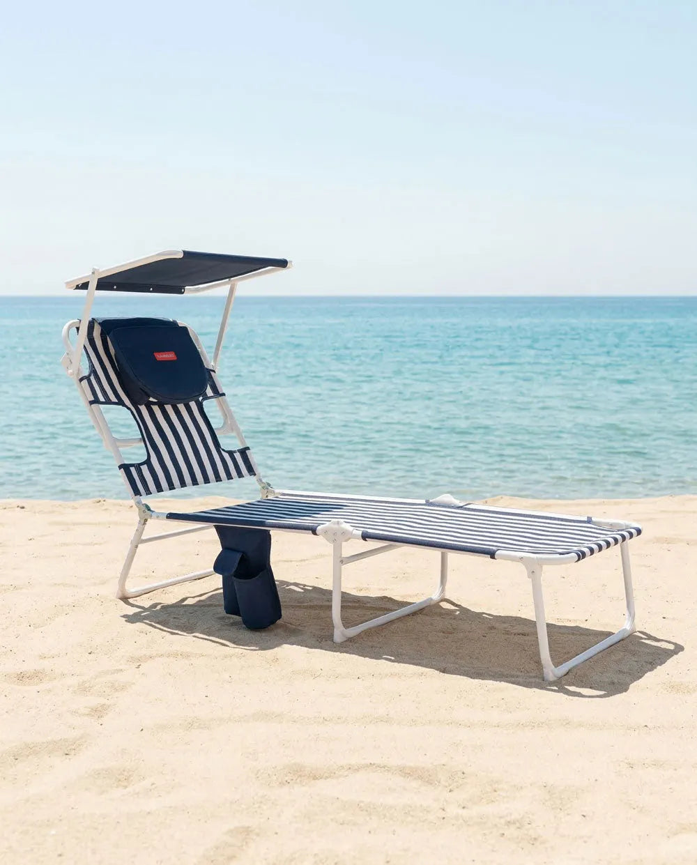 Tumbona de playa reclinable con parasol – TIVOLI