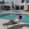 Tumbona de playa reclinable con parasol – TIVOLI