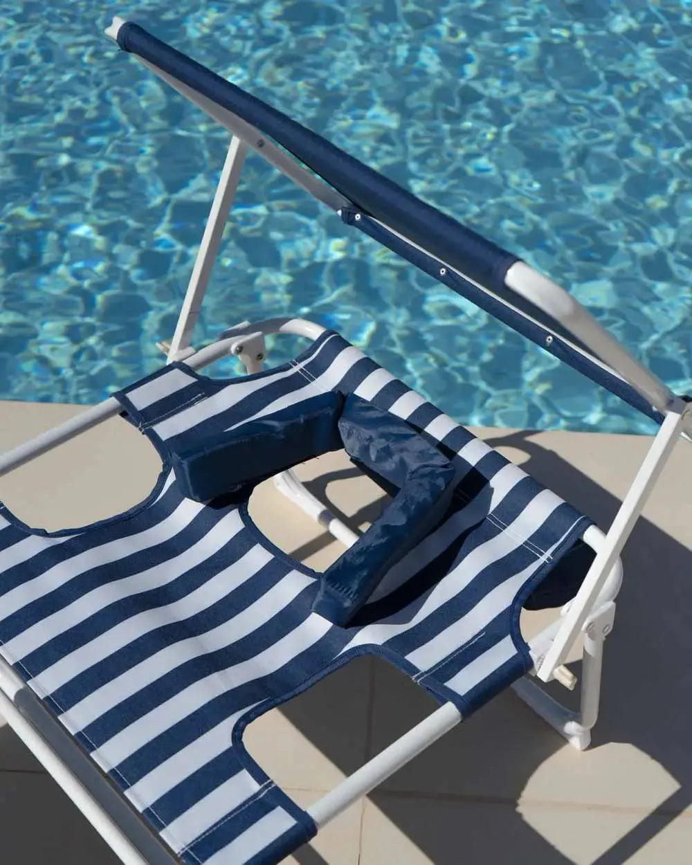 Tumbona de playa reclinable con parasol – TIVOLI