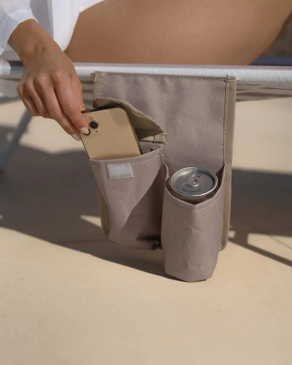 Tumbona de playa reclinable con parasol – TIVOLI