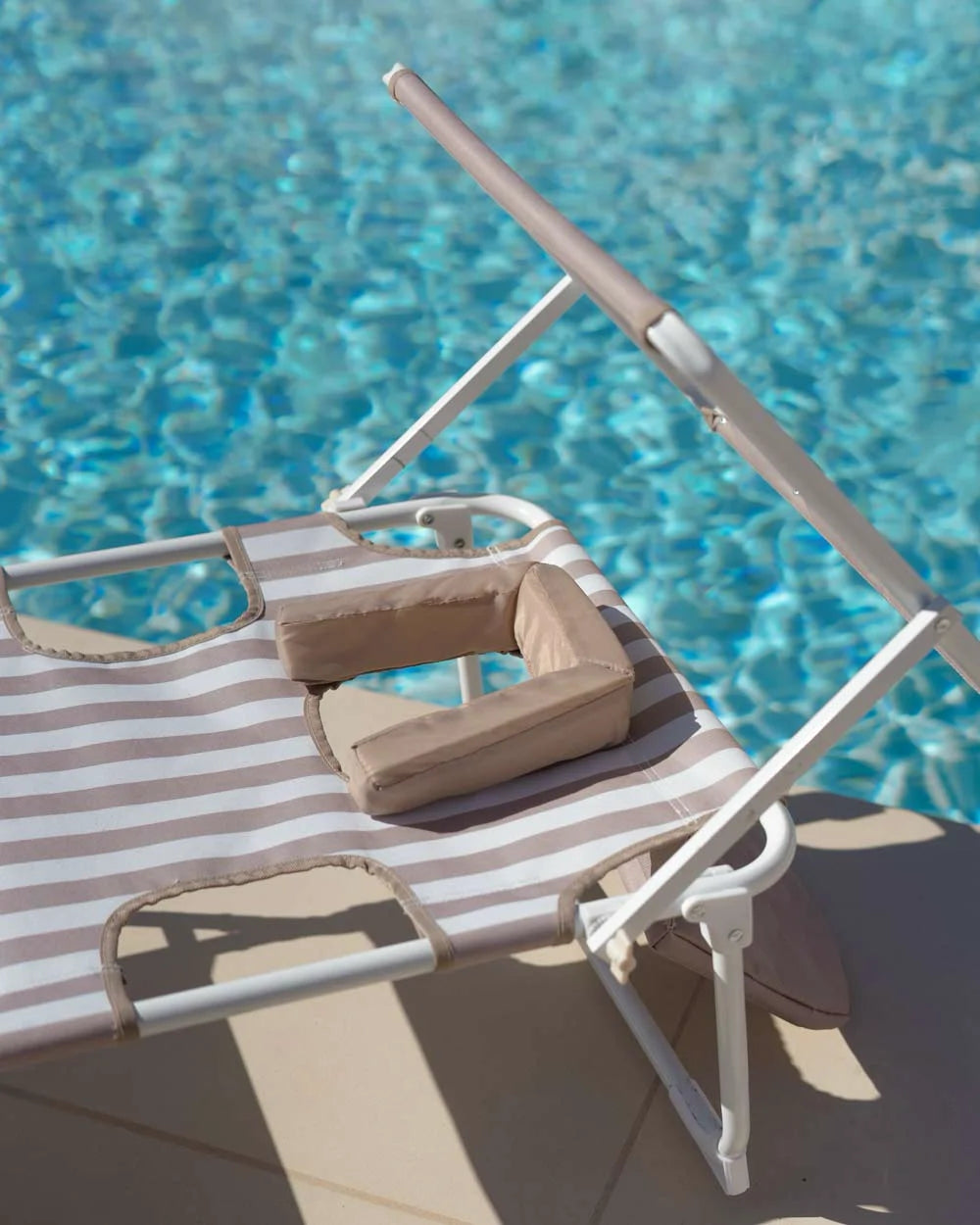 Tumbona de playa reclinable con parasol – TIVOLI