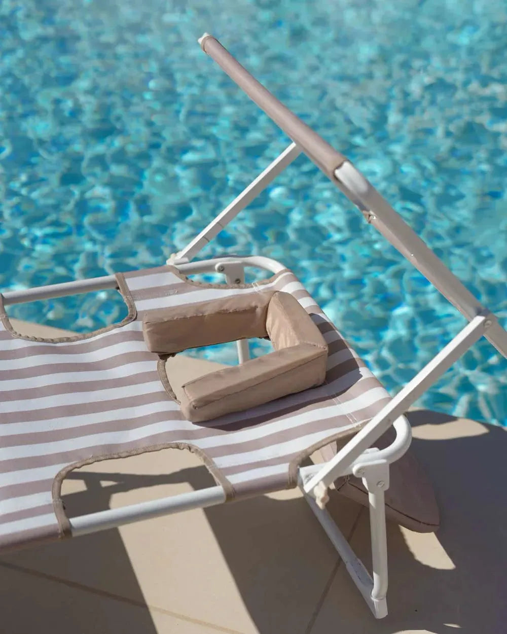 Tumbona de playa reclinable con parasol – TIVOLI