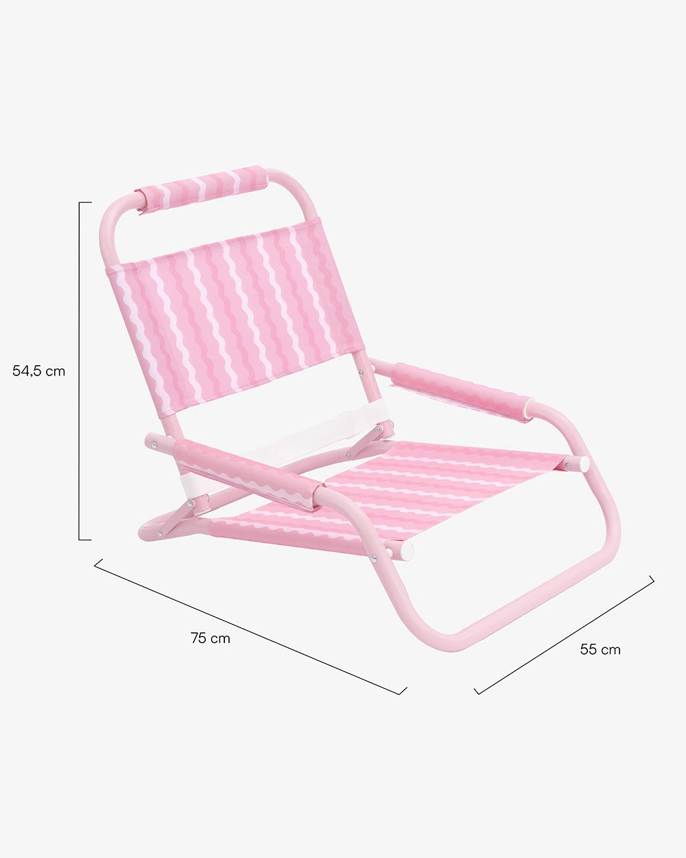 Medidas del producto Silla de playa baja plegable – BAMBINA