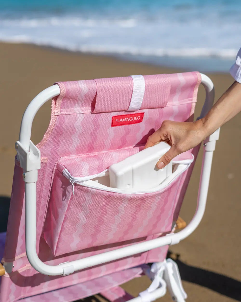 Pack silla, tote bag y toalla - rosa