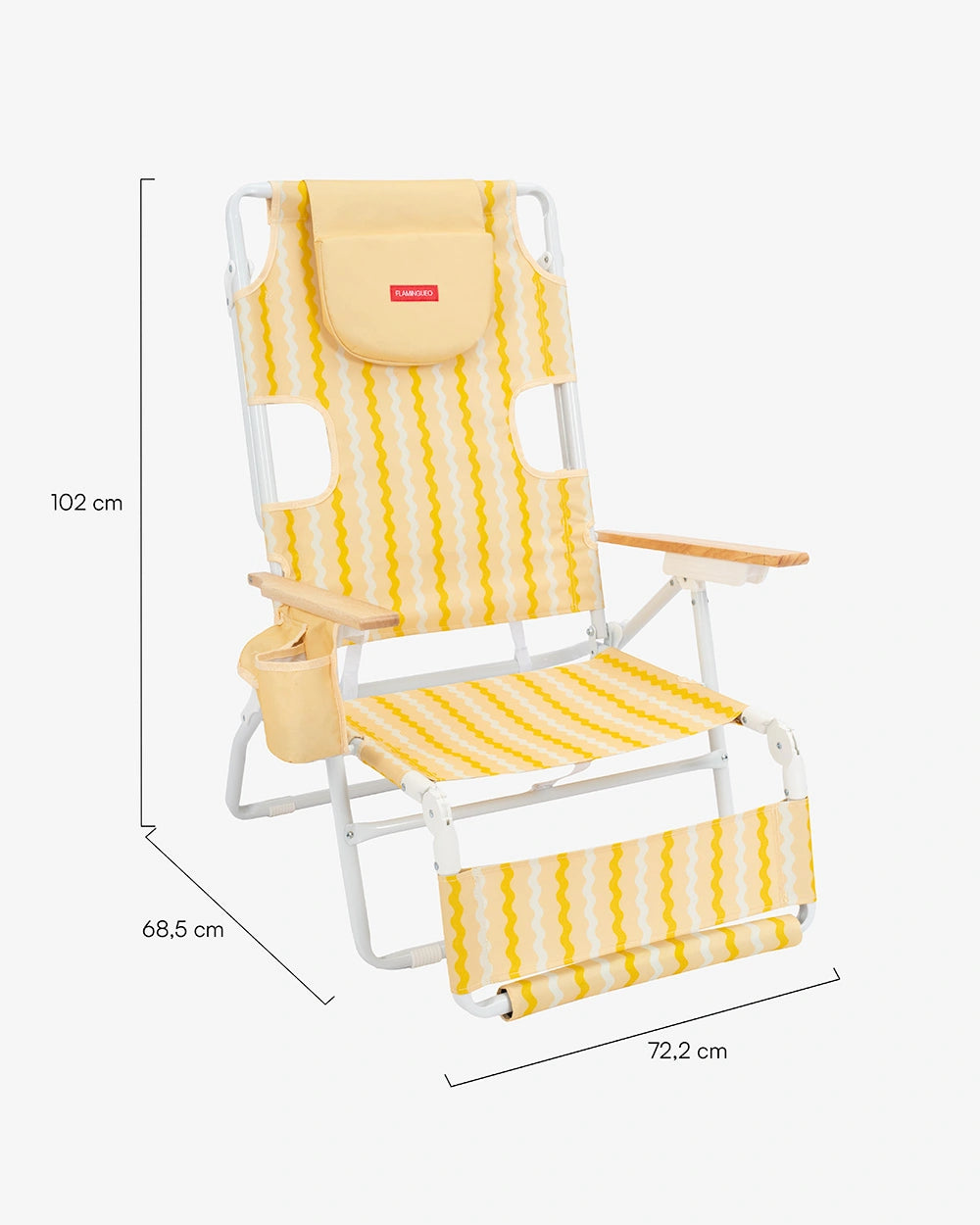 Medidas del producto Hamaca de playa reclinable - OPAL