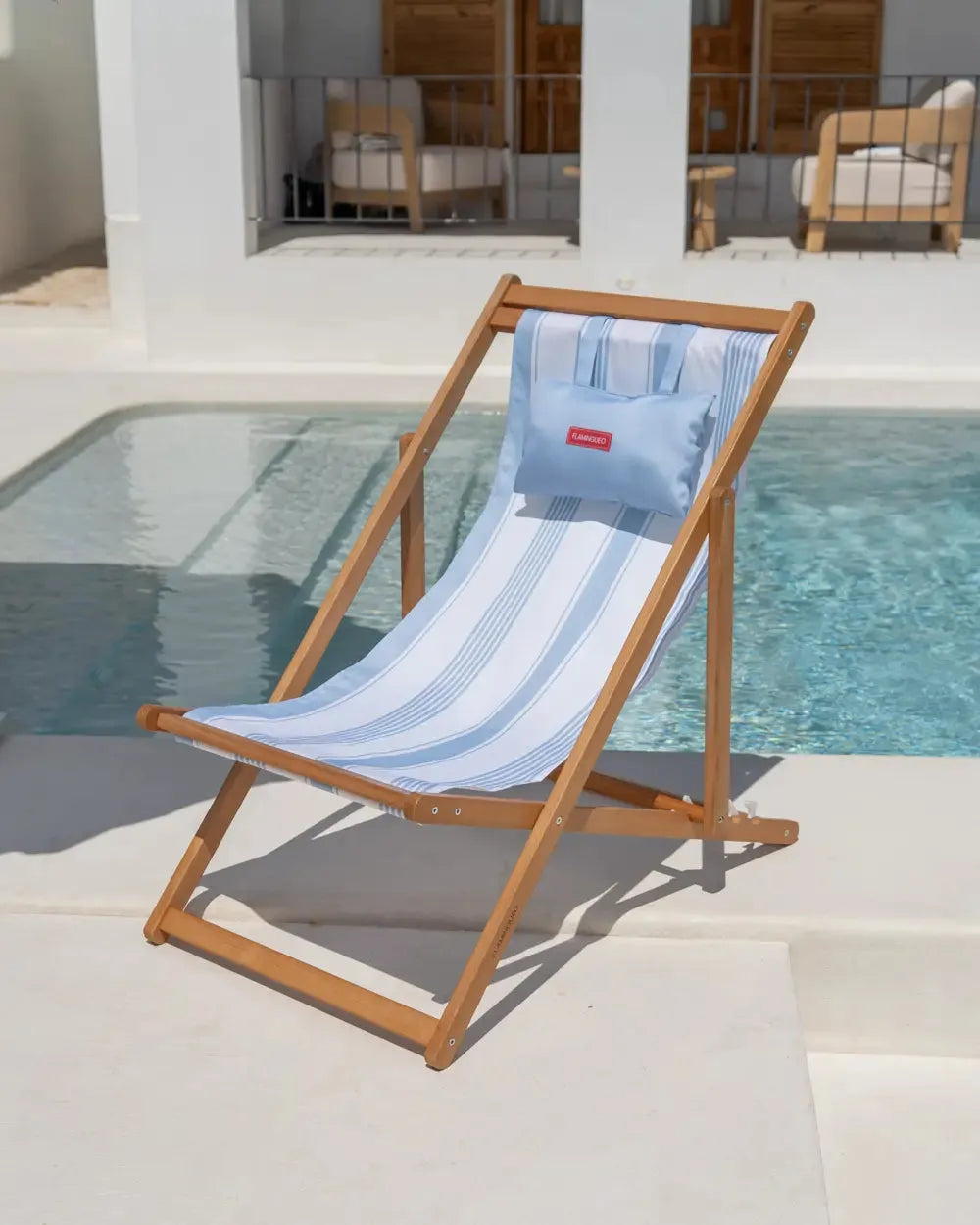 Silla de playa de madera reclinable – OLBIA