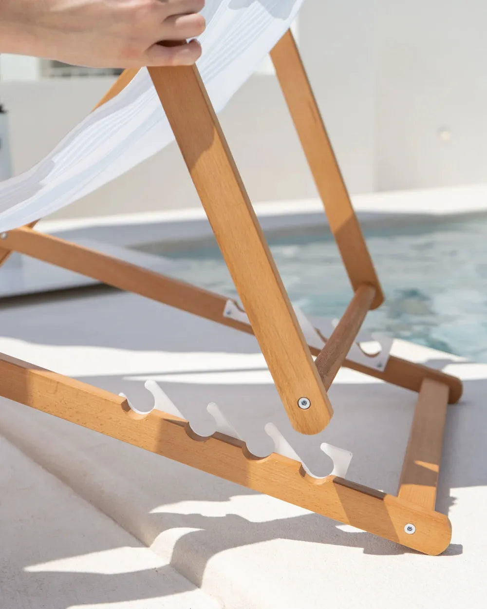 Silla de playa de madera reclinable – OLBIA