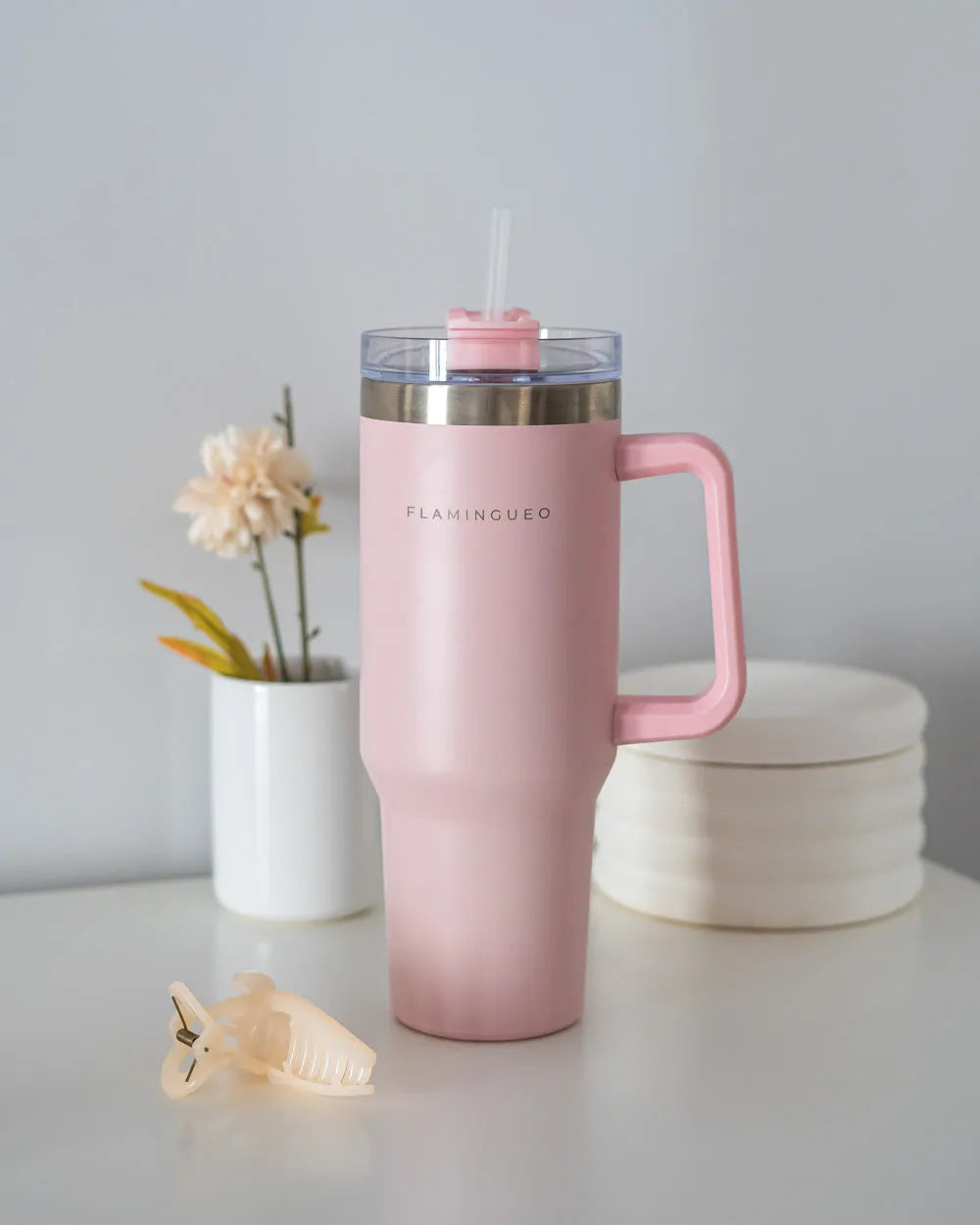 Pack termo + espejo corazón