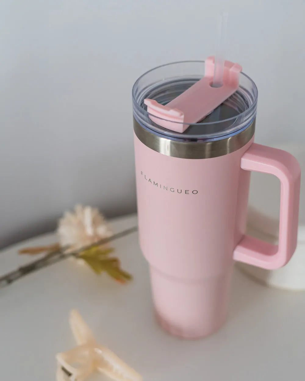 Vaso térmico rosa grande 1,18L