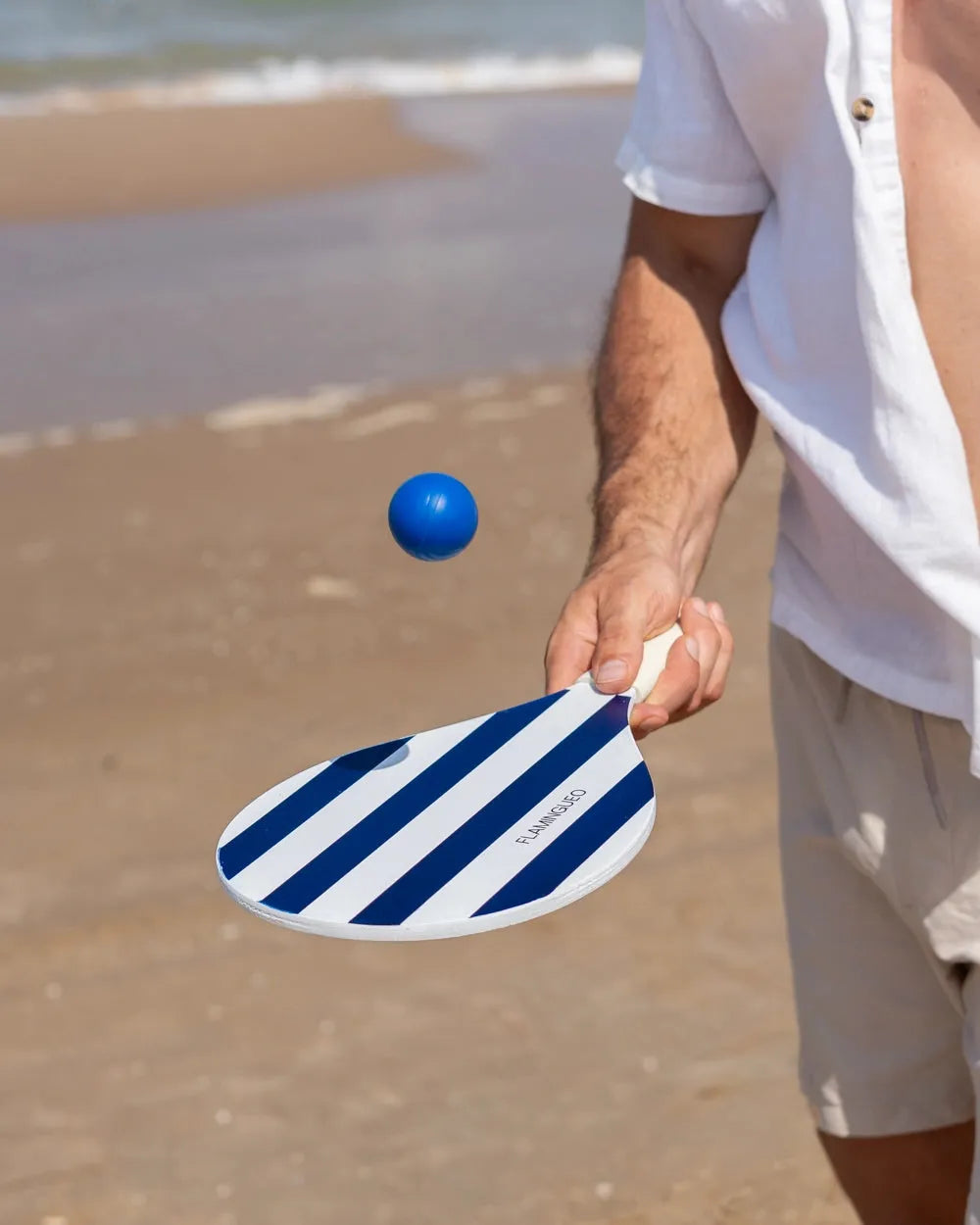 Raqueta de playa de madera