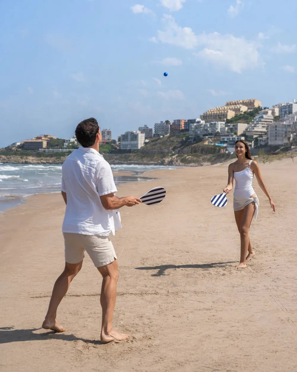 Juego de palas de playa de madera