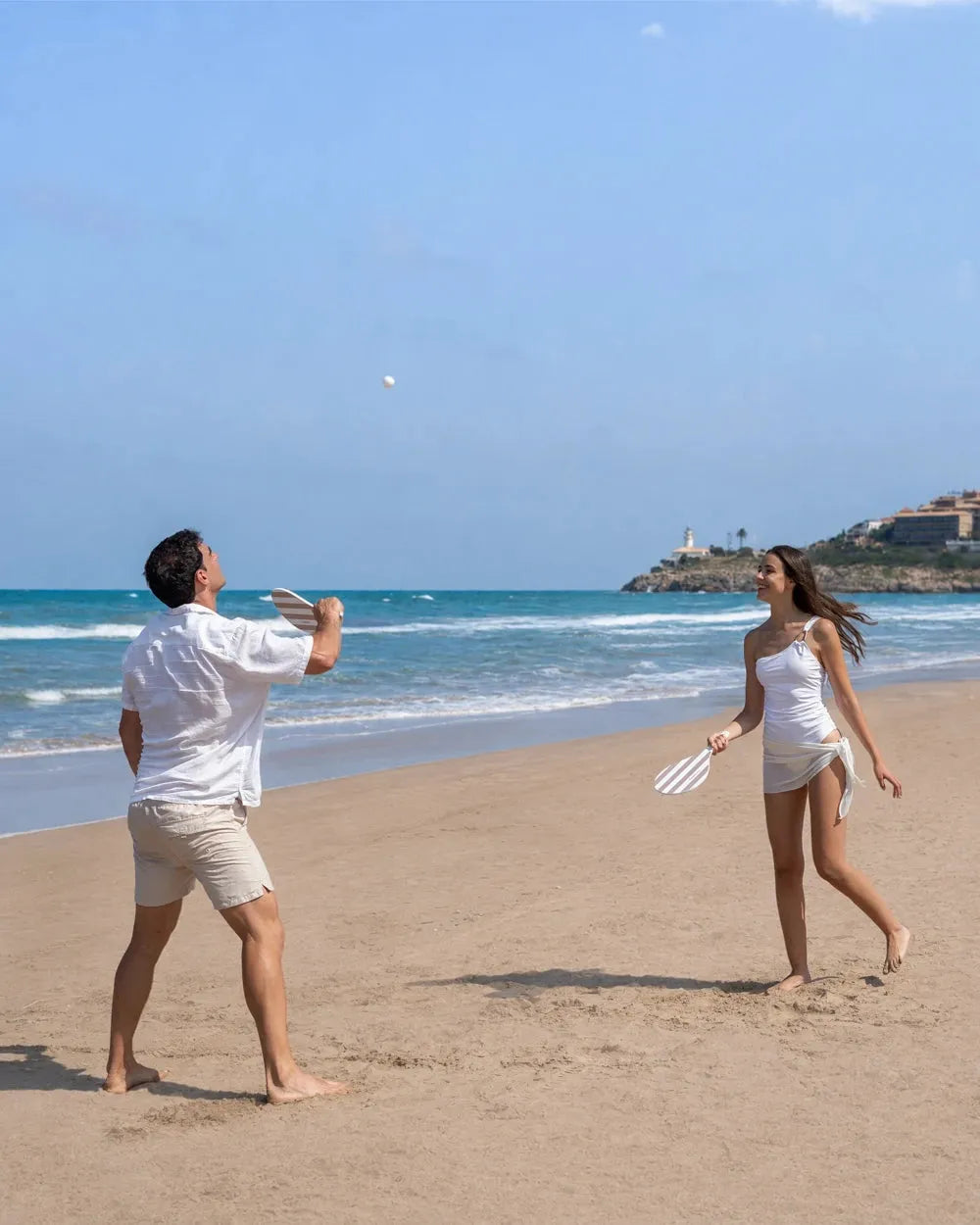 Palas de playa con bolsa de transporte