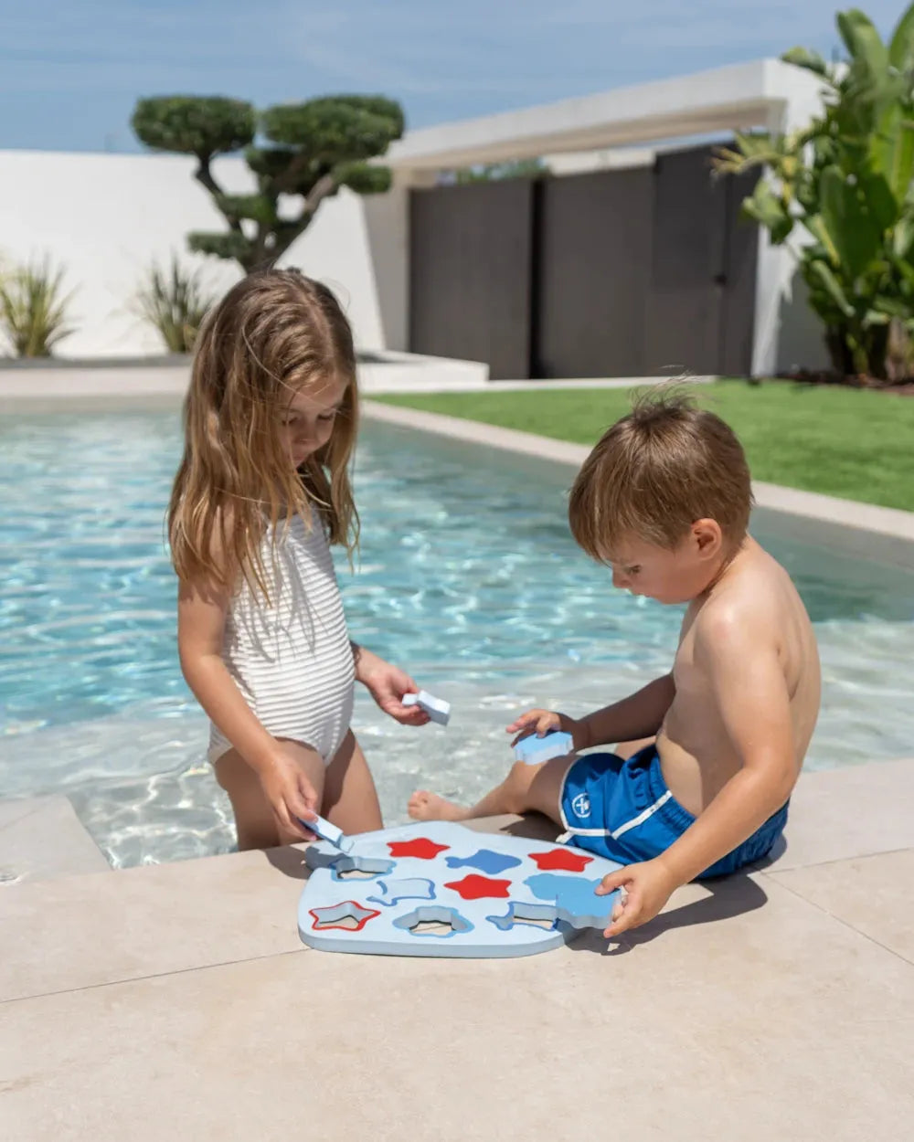 Puzzle flotante de espuma para piscina - SALTY