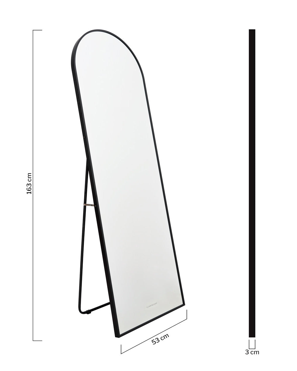 Medidas del producto Multi-Position Mirror - MIRANDA Floor Mirror