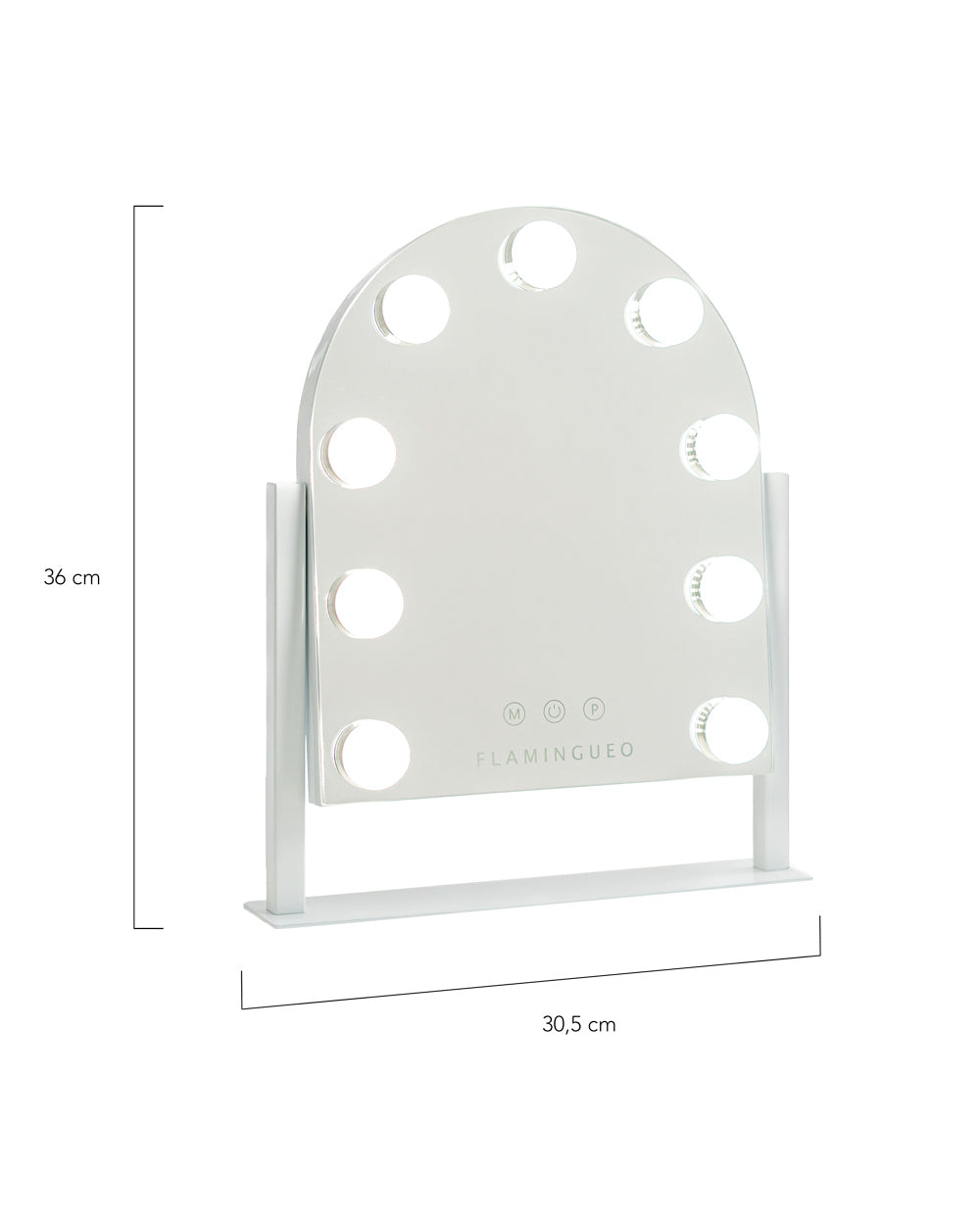 Medidas del producto Espejo luces LED arqueado - ERIN