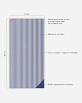 medidas toalla microfibra