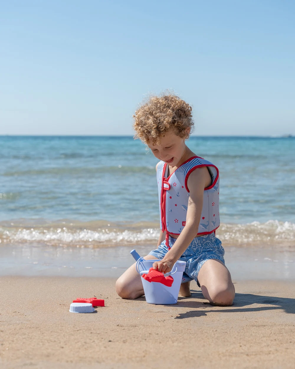 Set di giocattoli da spiaggia in silicone – CRABBY