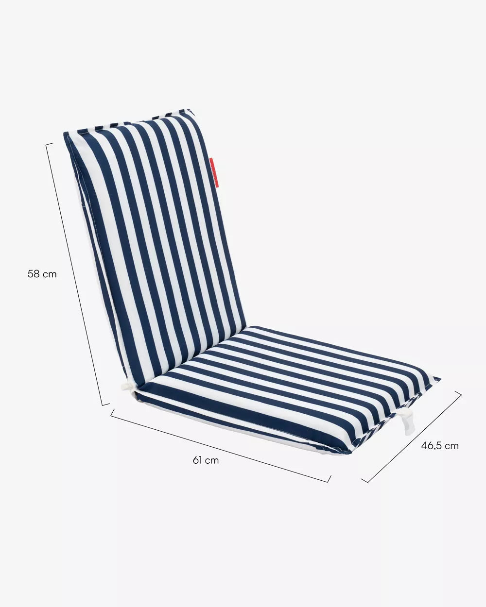 Dimensions du produit : Dossier de plage rabattable et réglable – DUNE