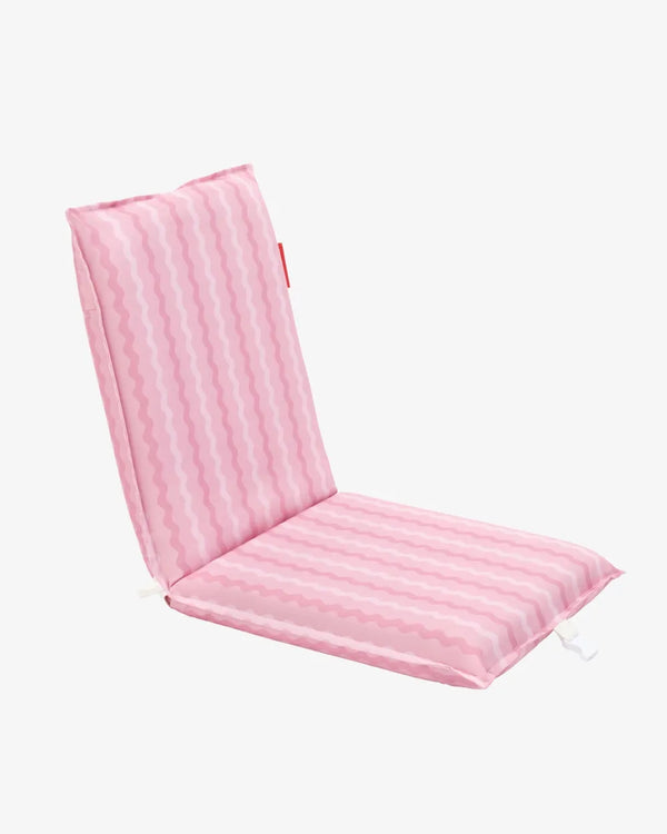 Respaldo de playa reclinable rosa