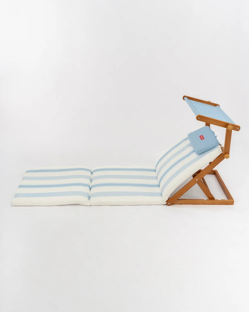 Tumbona plegable de madera con parasol – ARGO