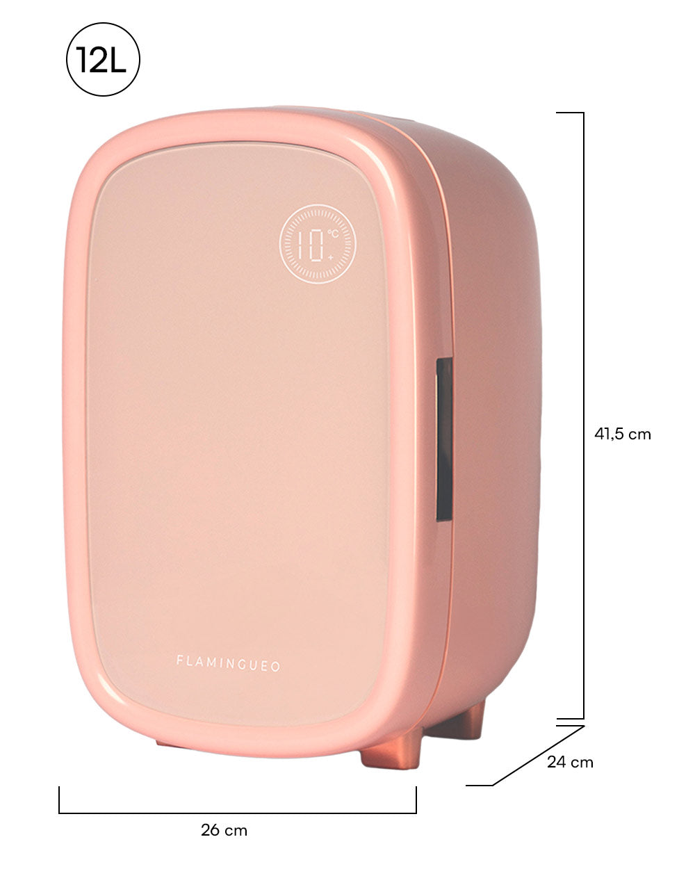 Medidas del producto Nevera Cosméticos profesional 12L - KENDALL
