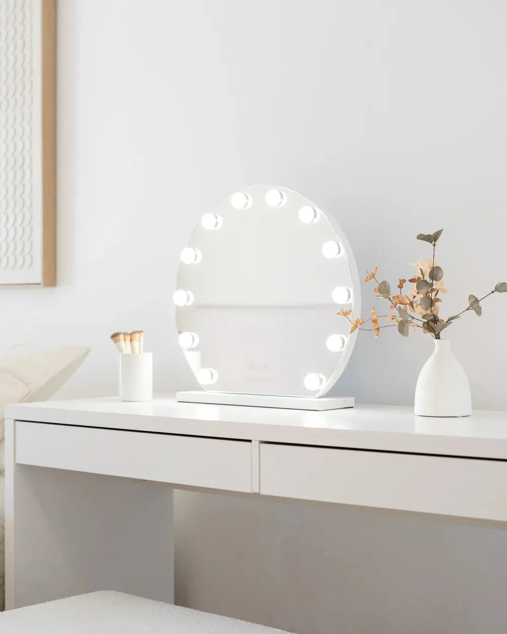 Espejo maquillaje semicircular con luz LED - DREAM