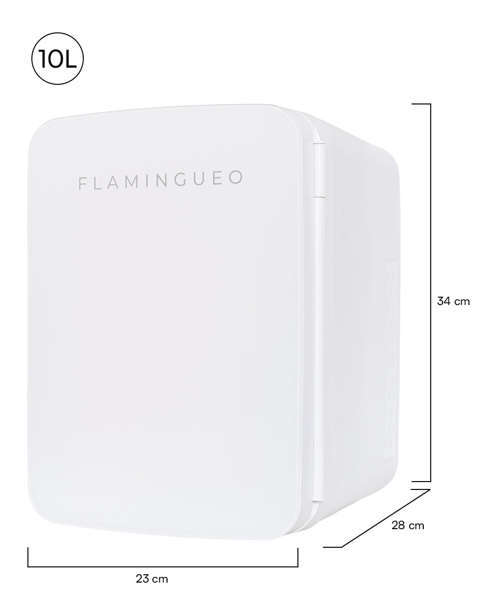 Medidas del producto Nevera Cosméticos Portátil 10L - ELI