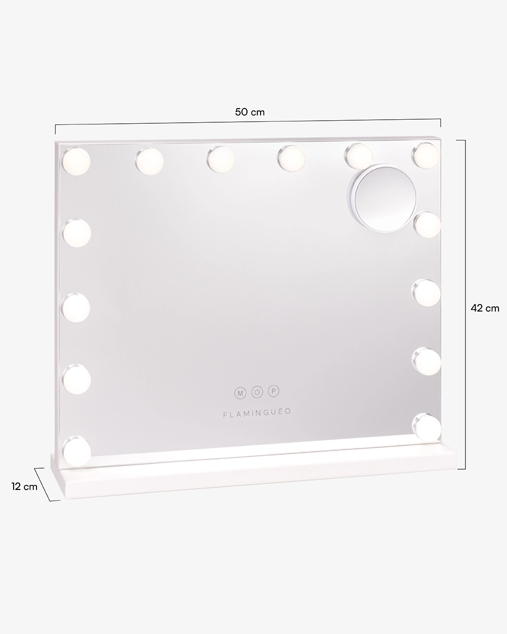 Misure del prodotto Specchio Trucco LED - SHARPAY
